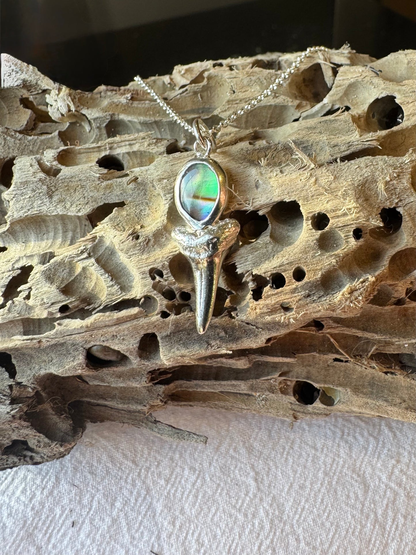 Sharks tooth and shell necklace