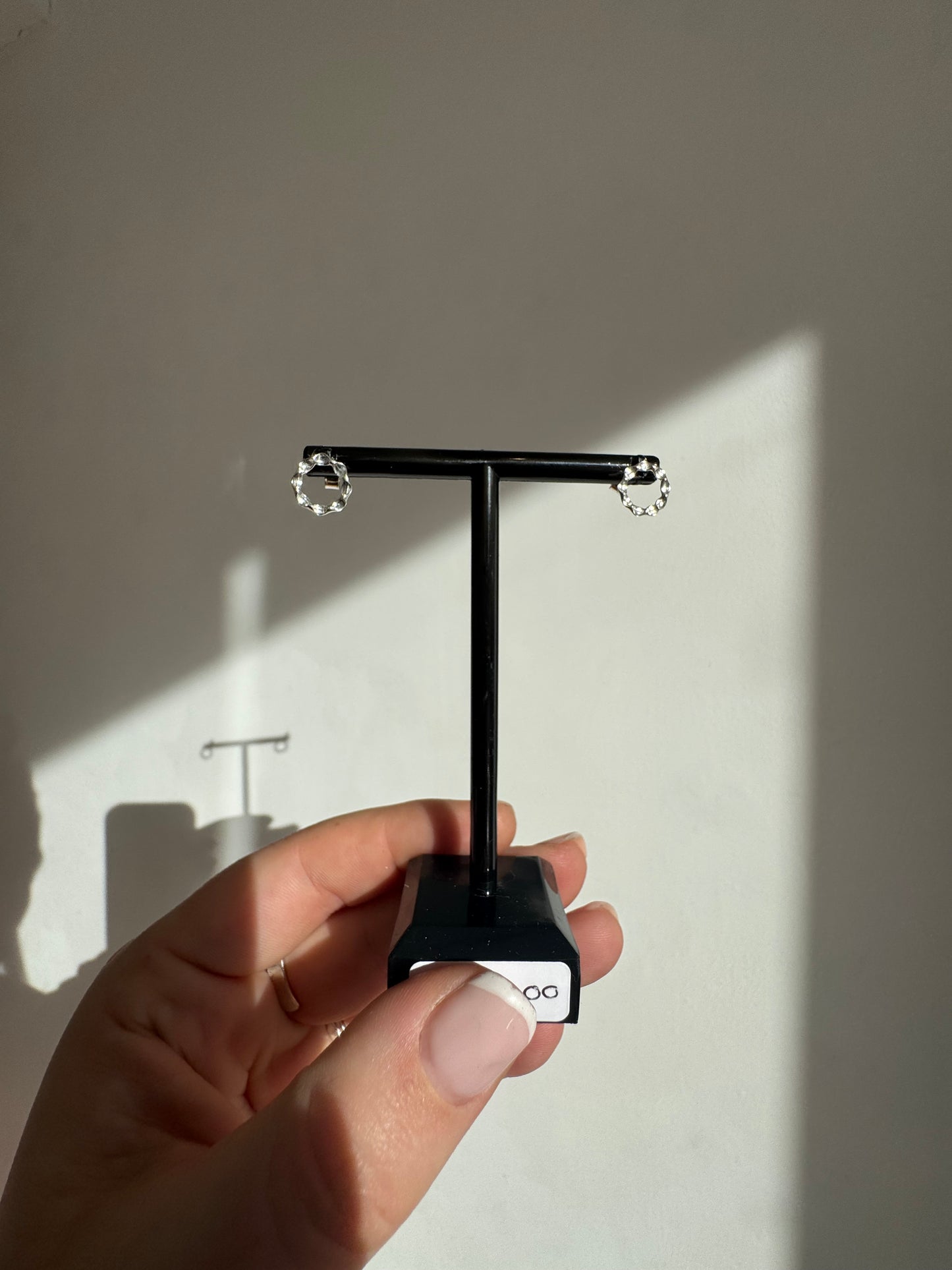 Textured studs earrings