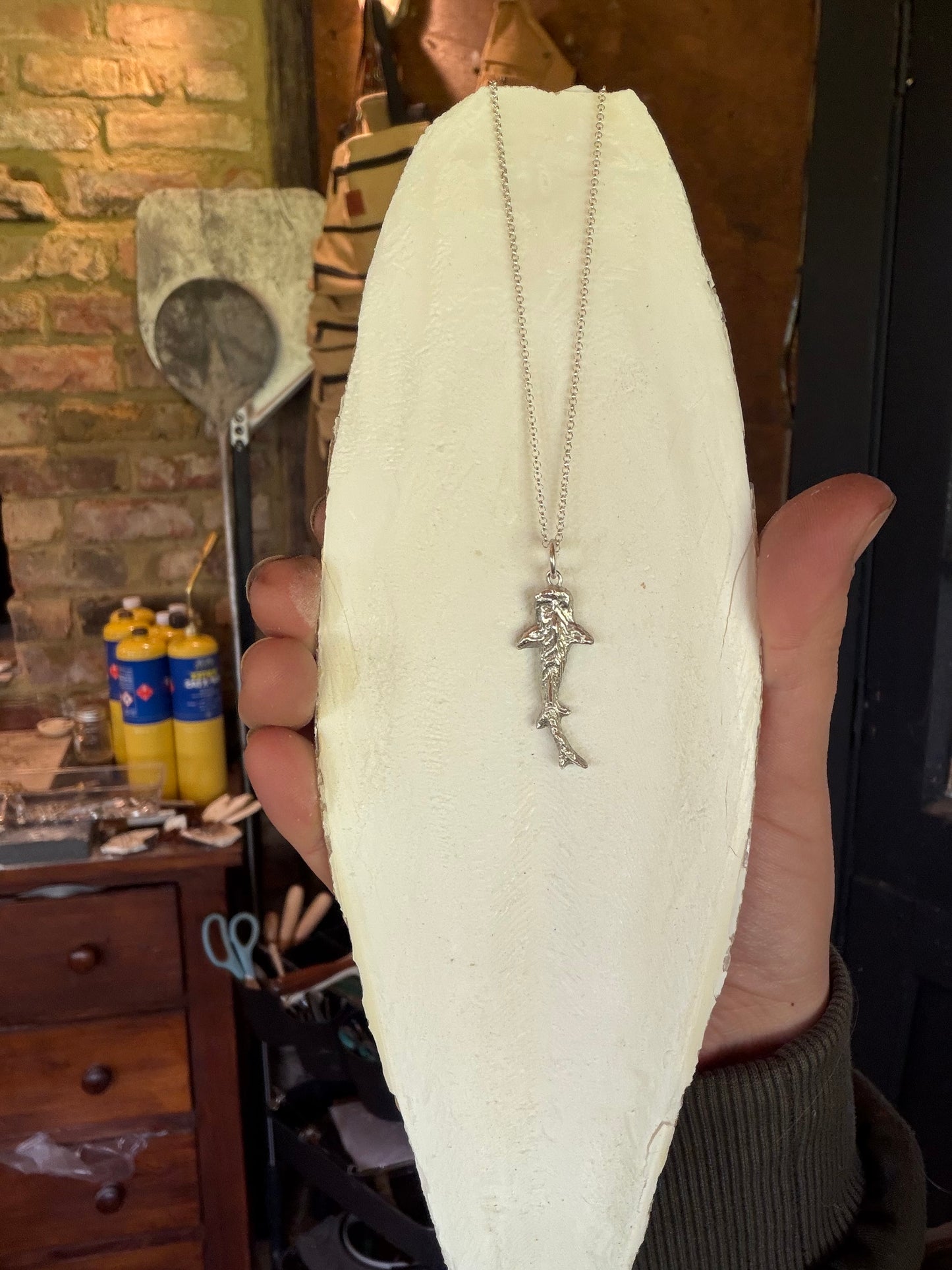 Mini whale shark necklace