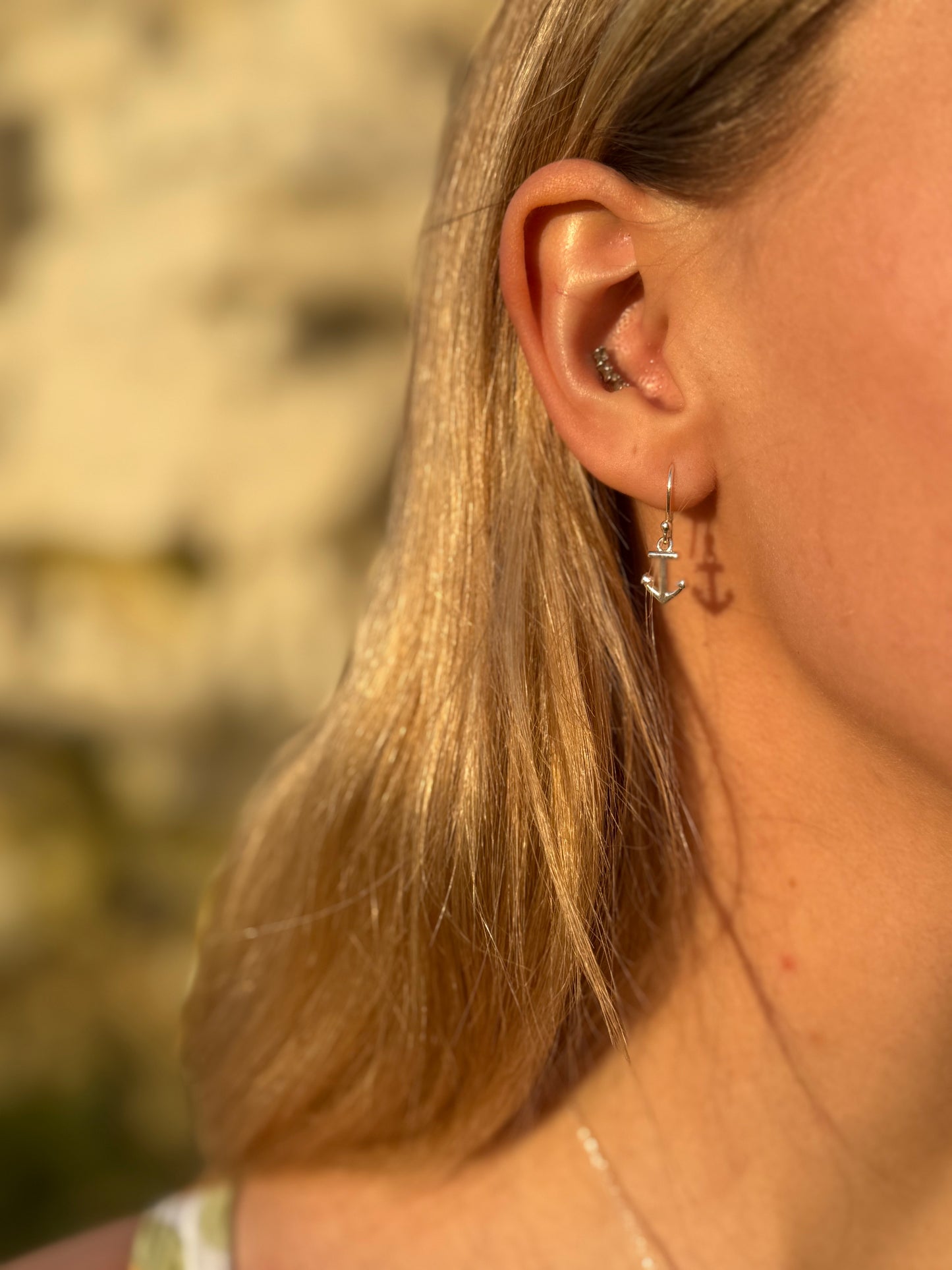 Anchor earrings