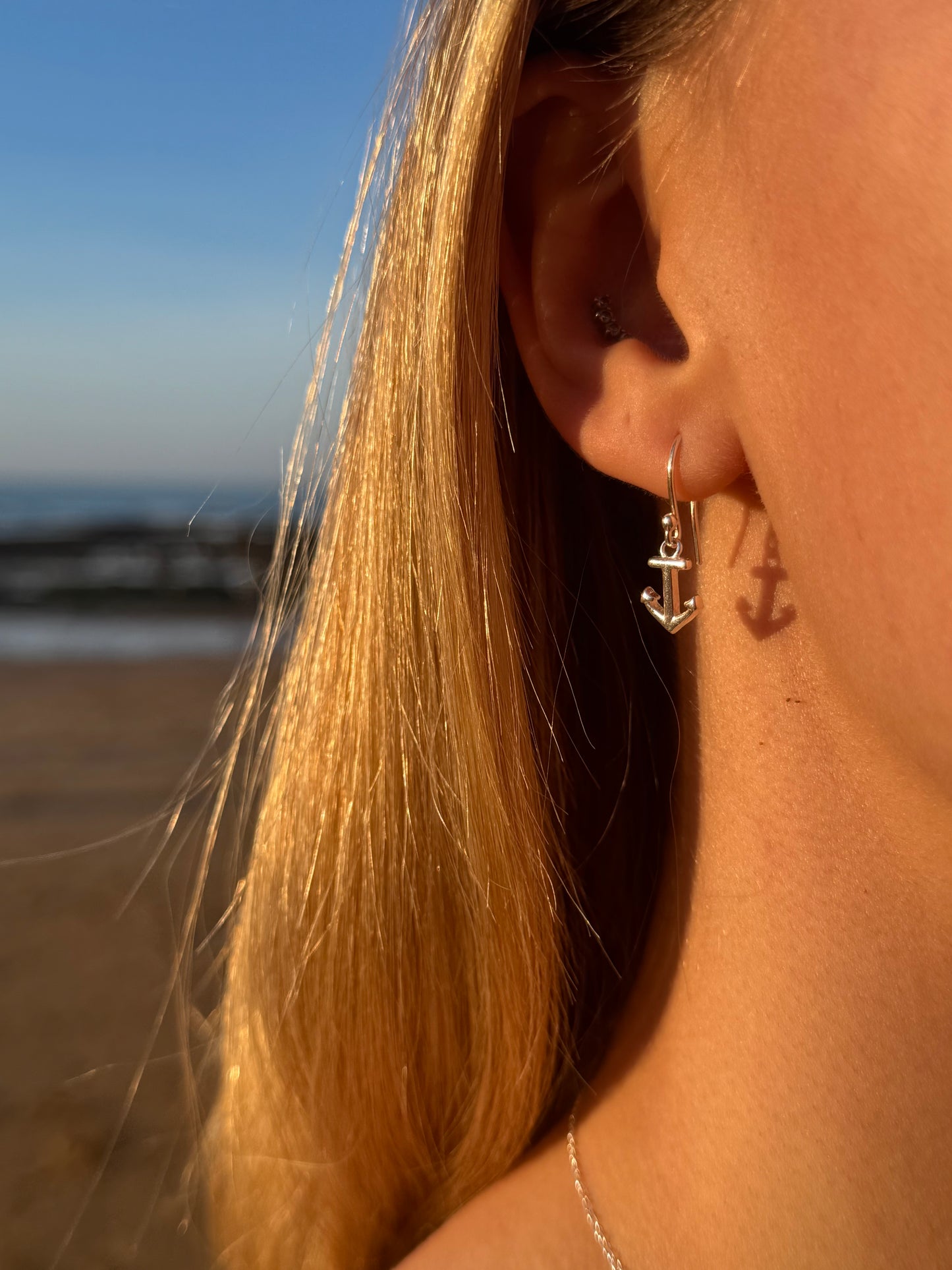 Anchor earrings
