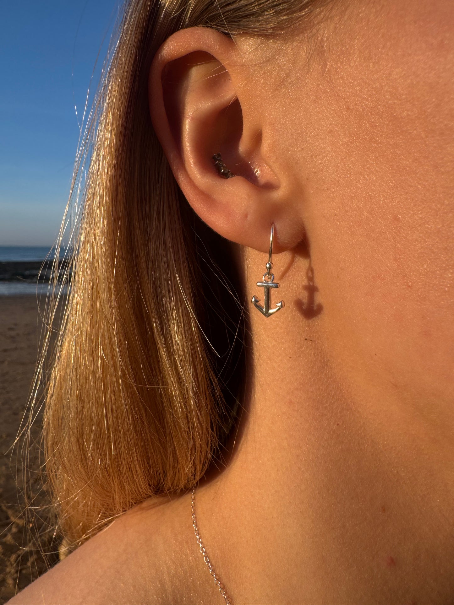 Anchor earrings