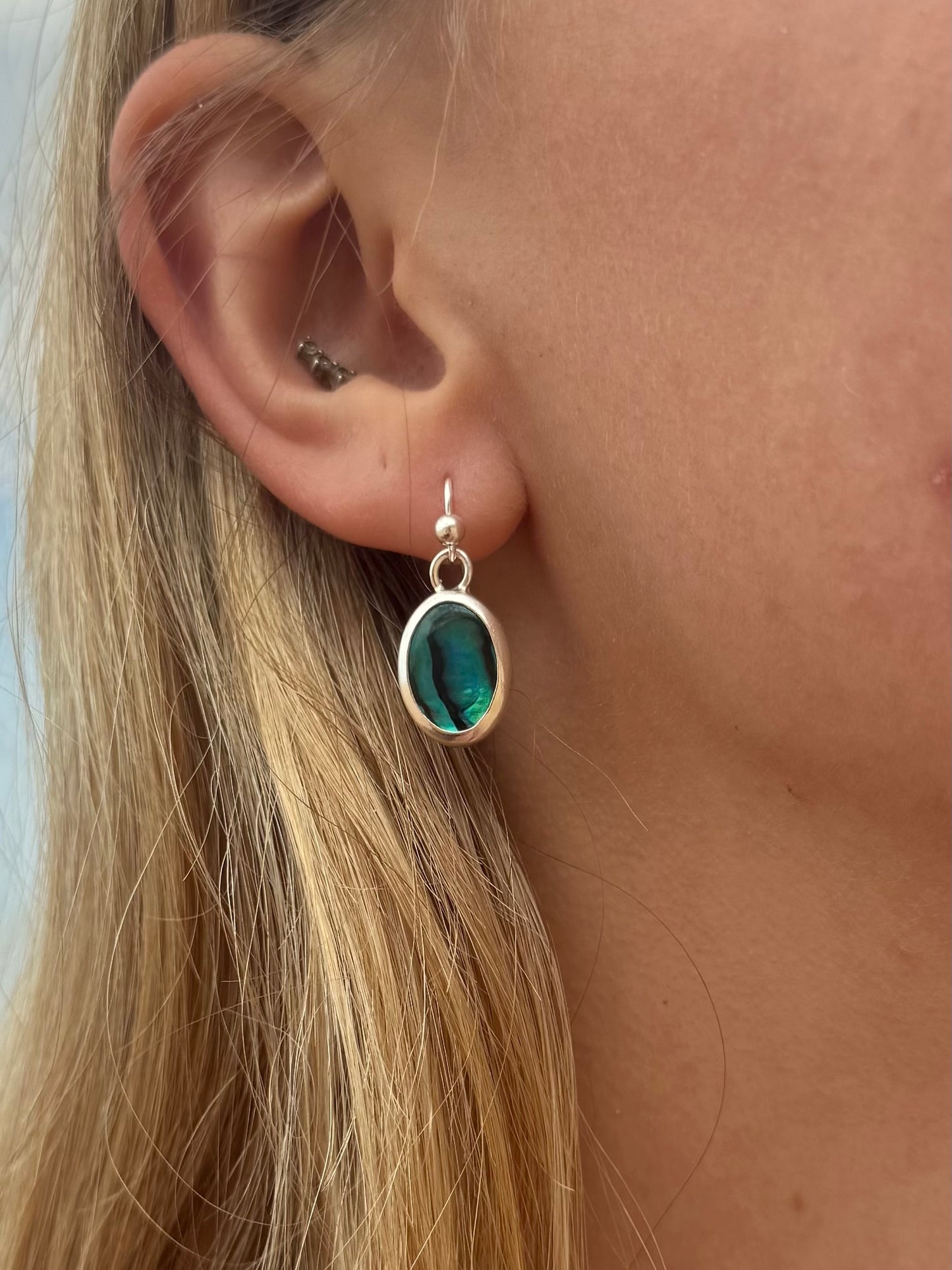 Paua shell earrings