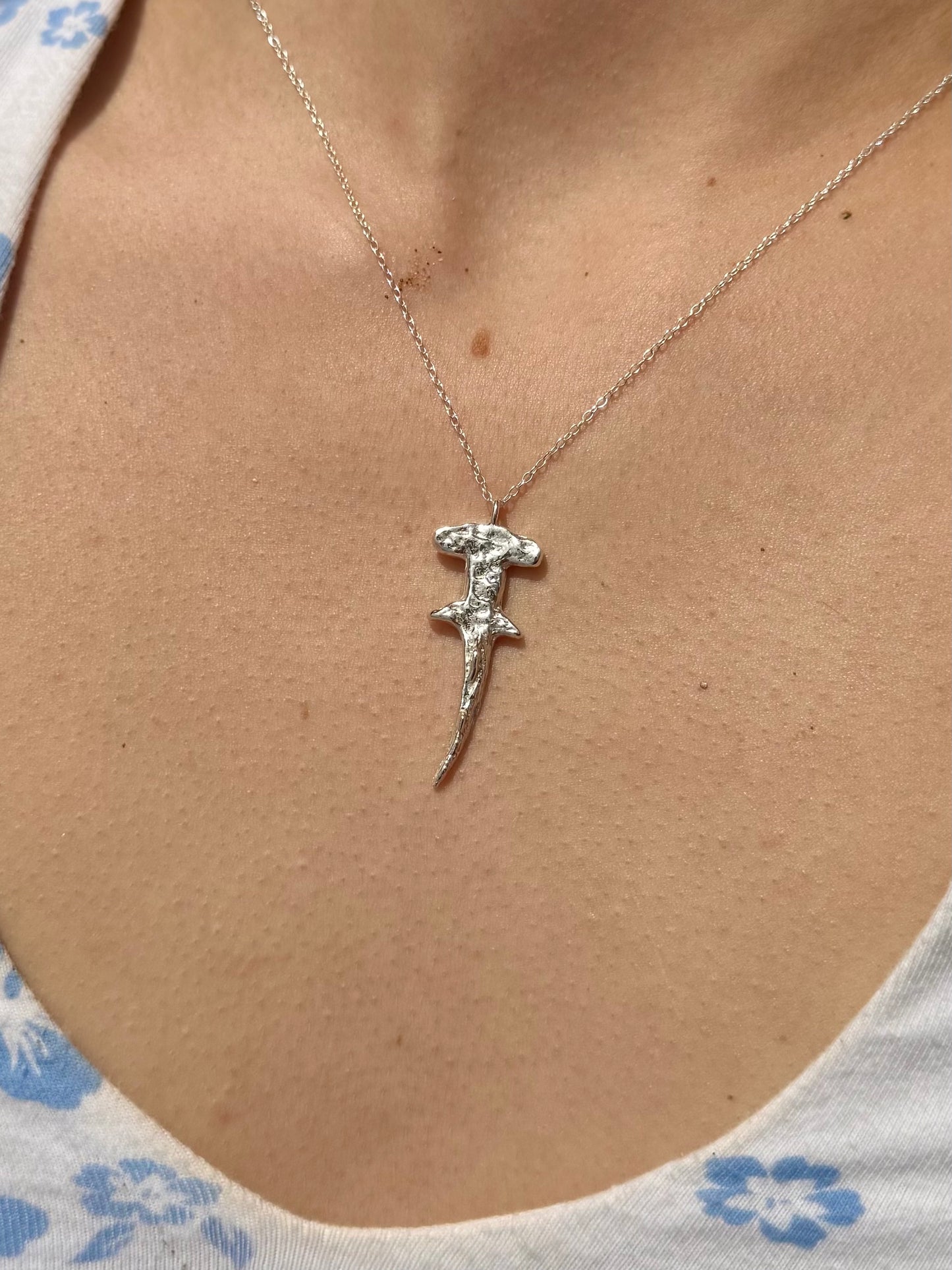 Hammerhead shark necklace