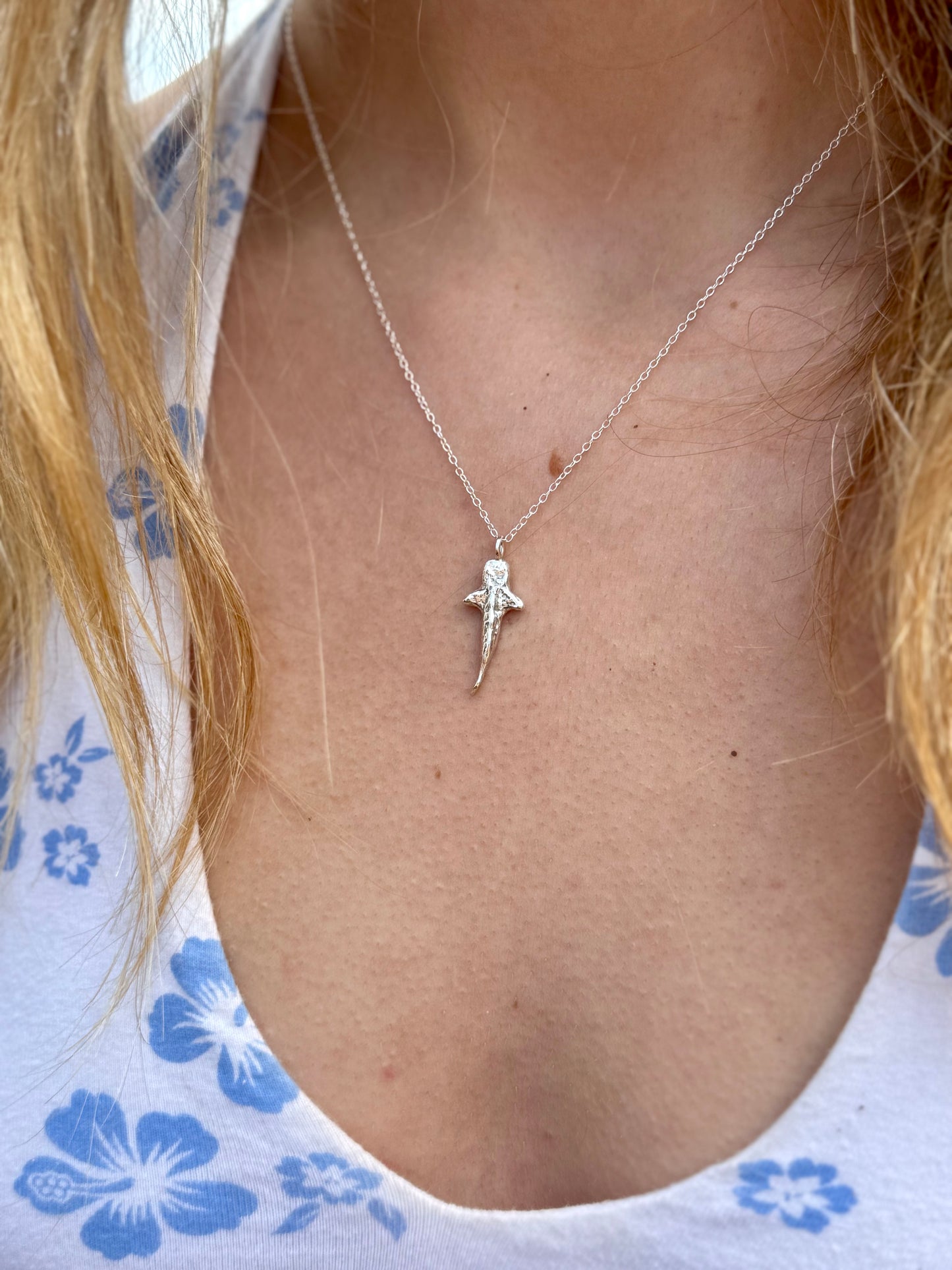 Mini whale shark necklace