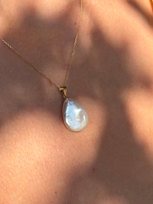 9ct gold pearl necklace