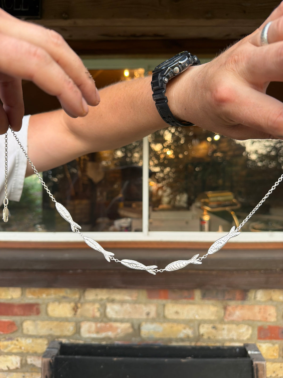 Fish chain necklace