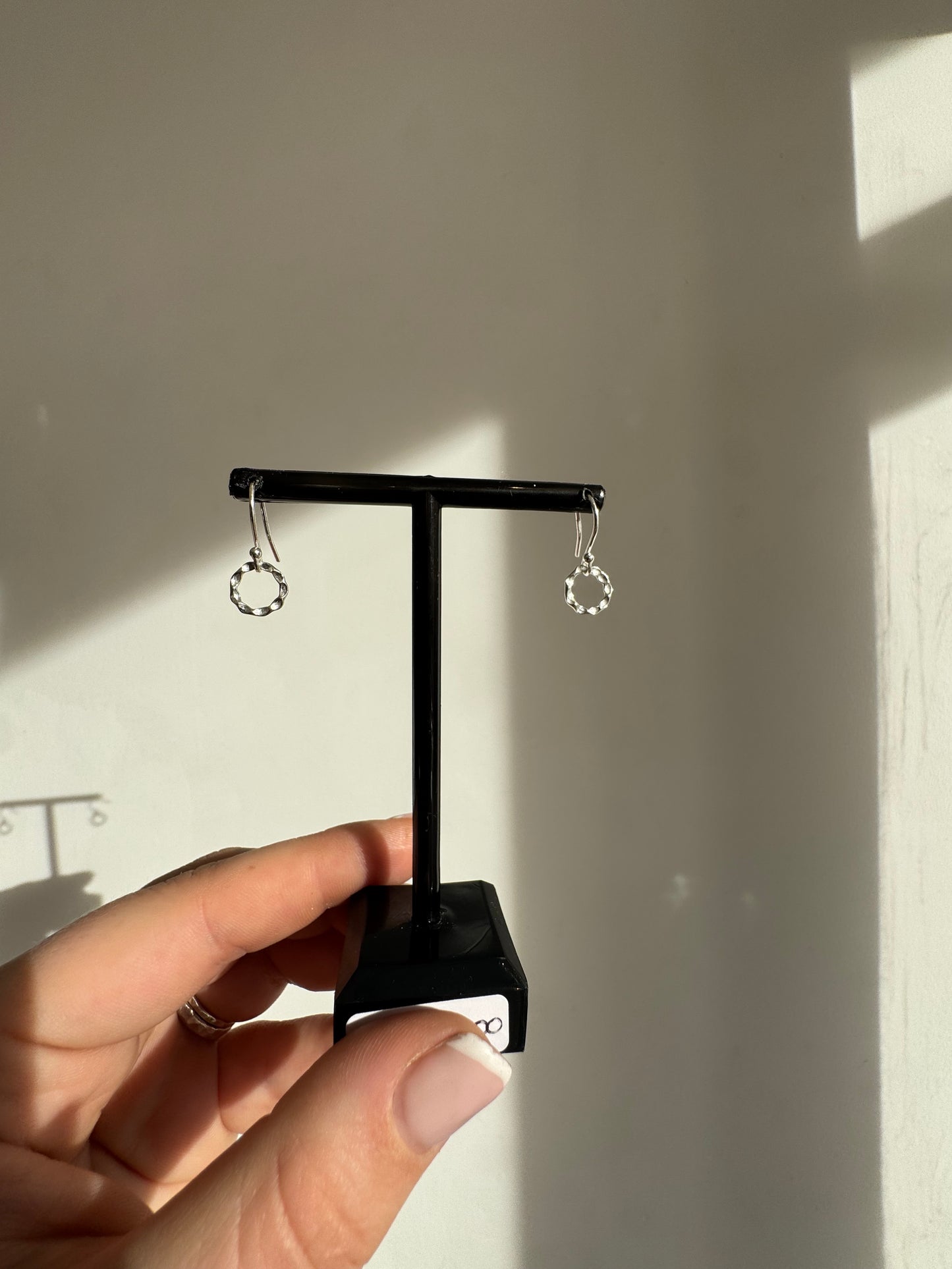 Textured drop earrings