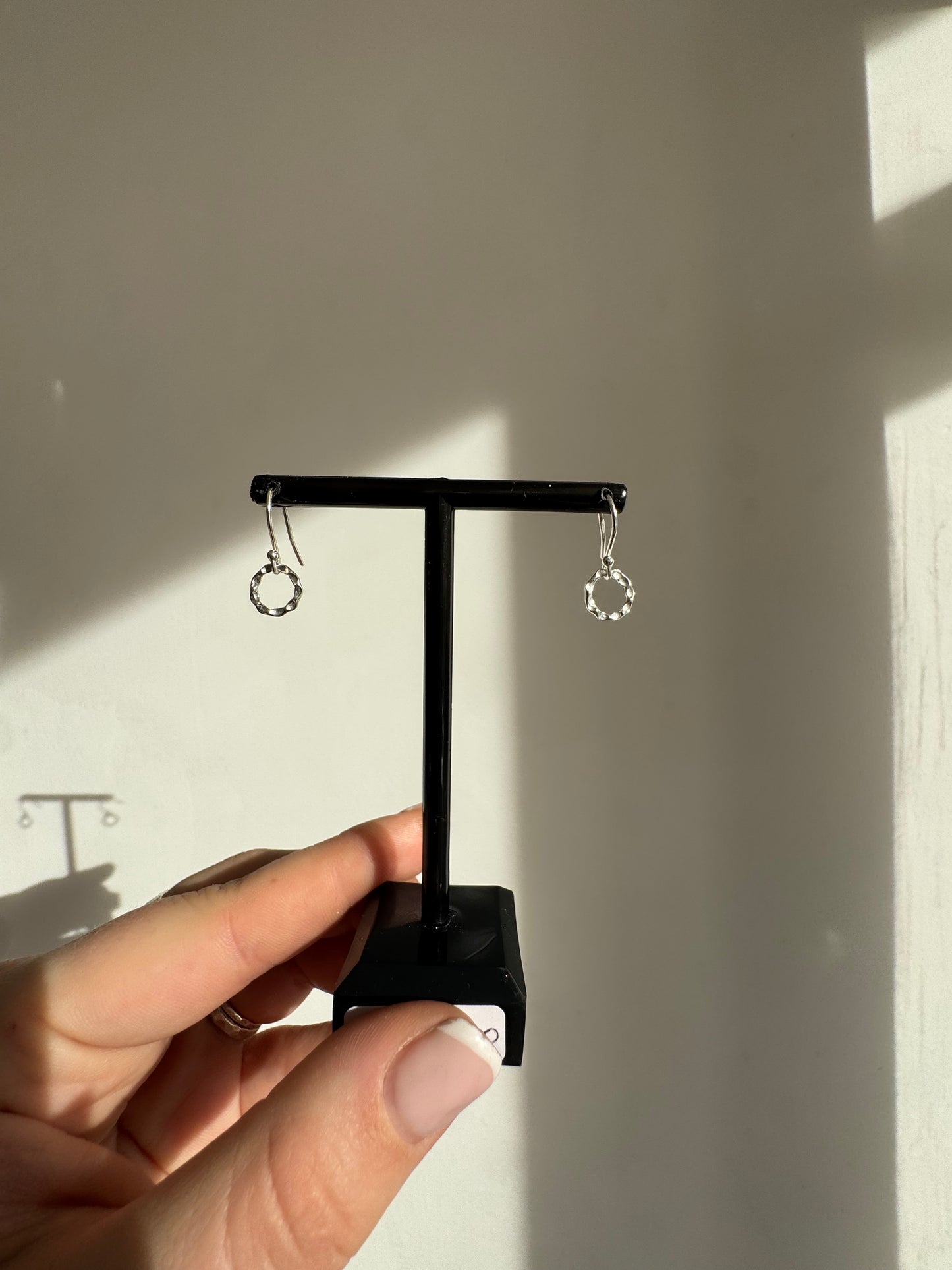 Textured drop earrings