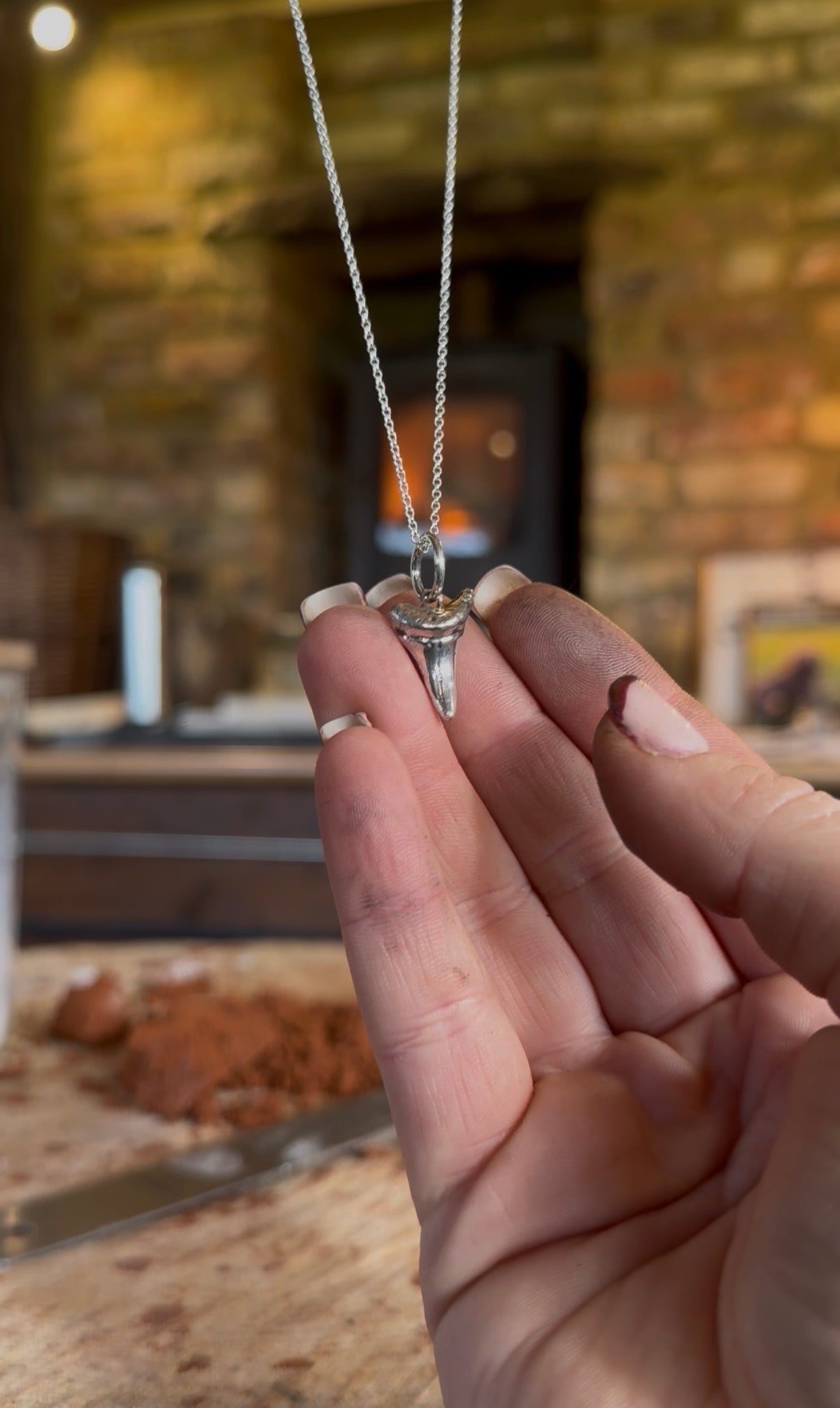 Shark tooth necklace