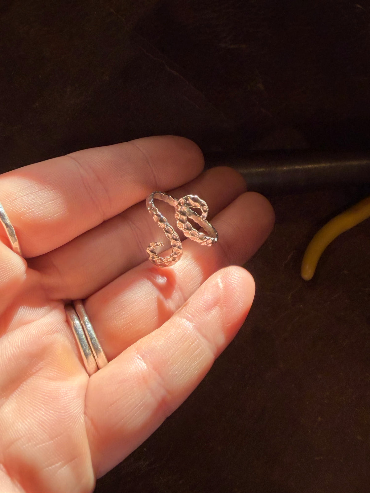 Handmade Octopus tentacle ring 