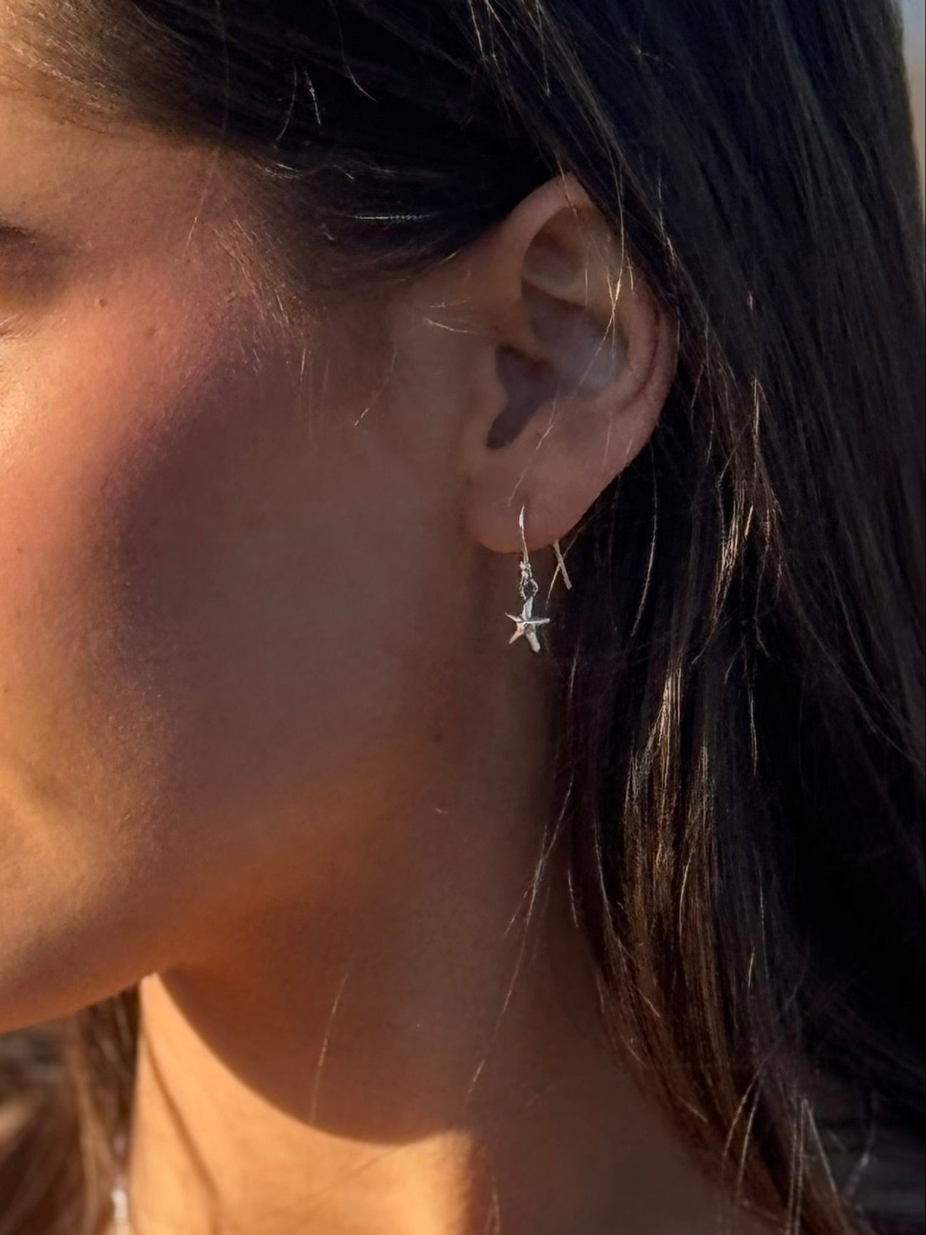 Starfish earrings.